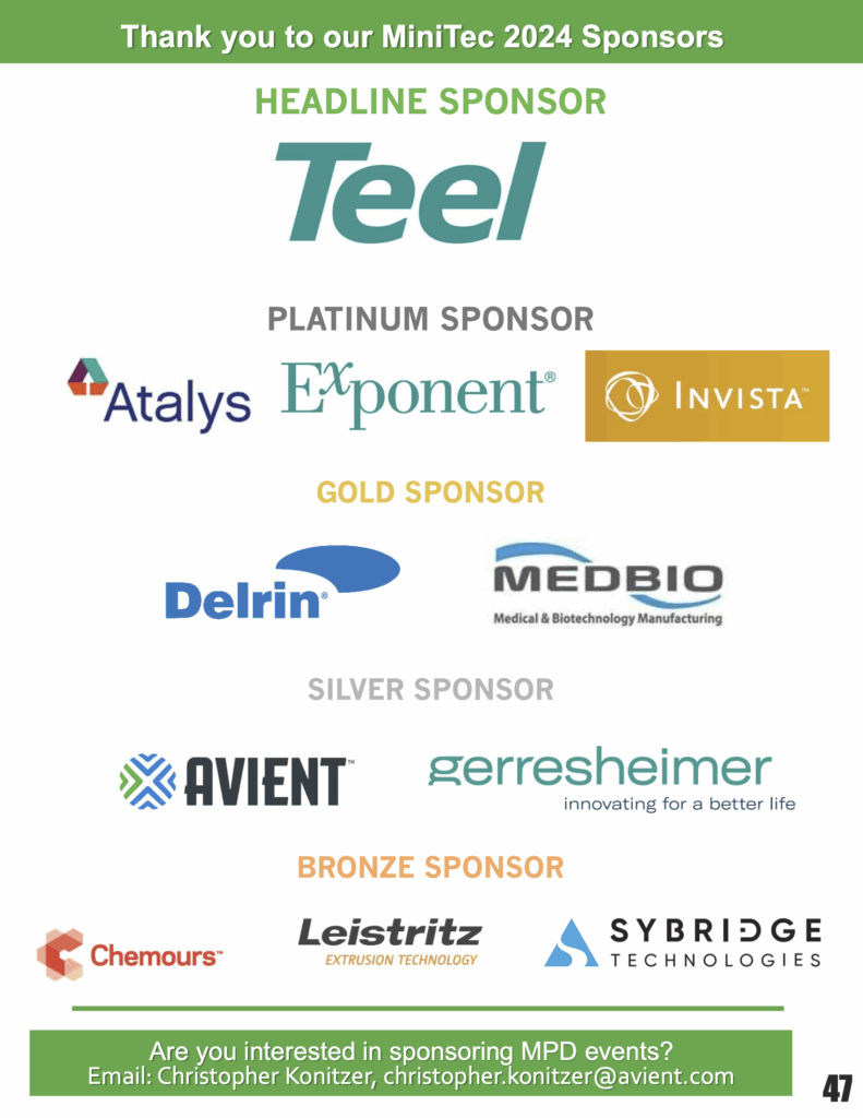 Thank You to Our Sponsors